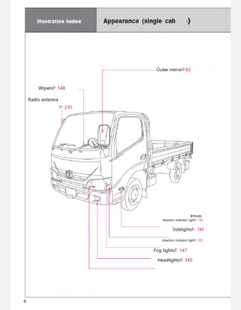 toyota dyna cargo 2016-2017 owners manual